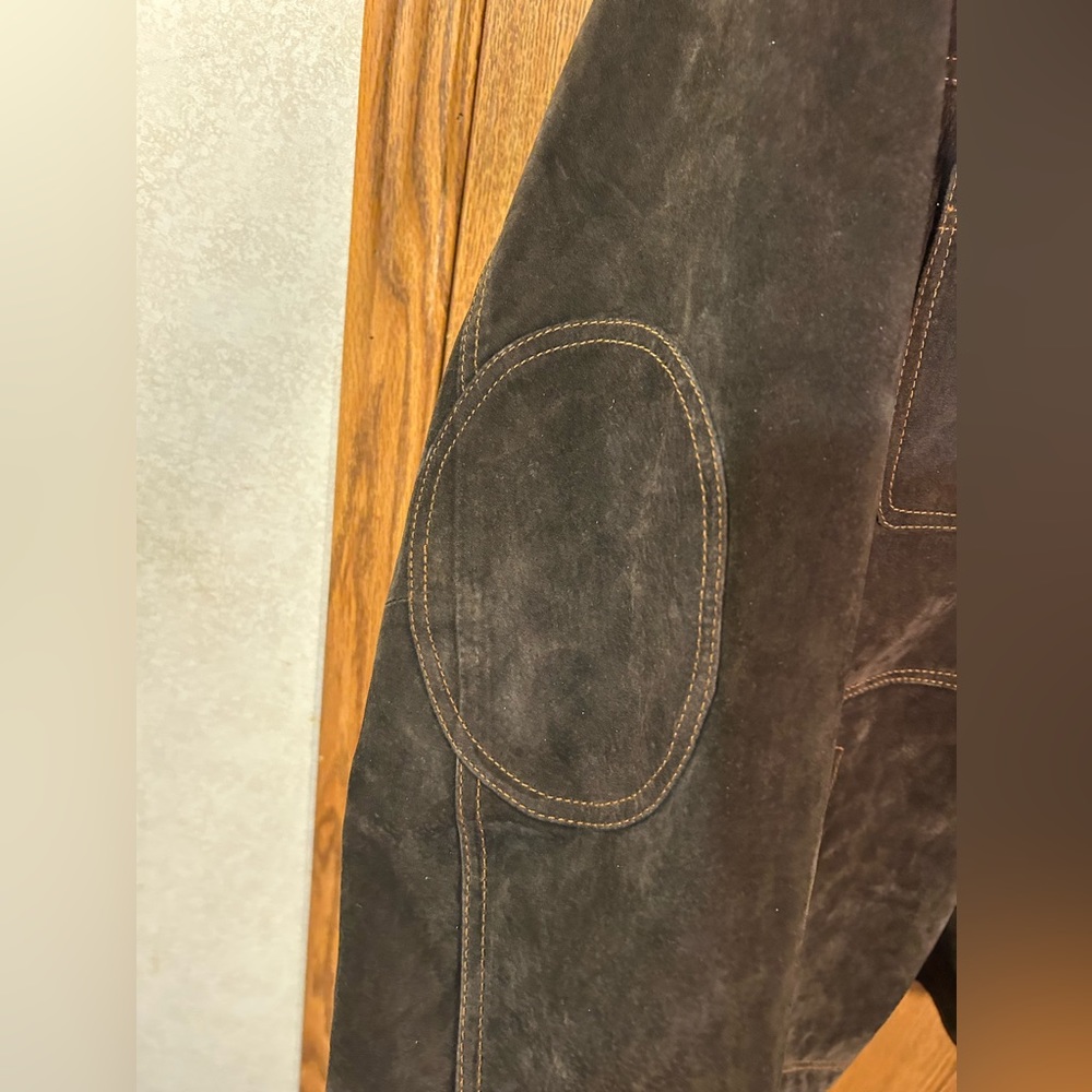 The Territory Ahead 100% Suede Leather Bomber Jacket - Picture 4 of 5